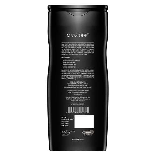 Mancode: Hydro Body Wash 3 in 1 Body - Face Wash & Hair Shampoo - 450ml