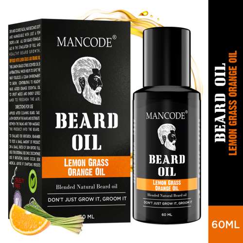 Mancode: Beard Oil - Lemon Grass & Orange Oil - 60ml