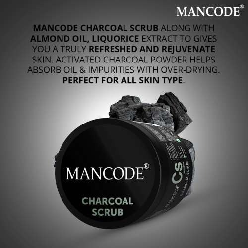 Mancode: Charcoal Scrub - 100gm