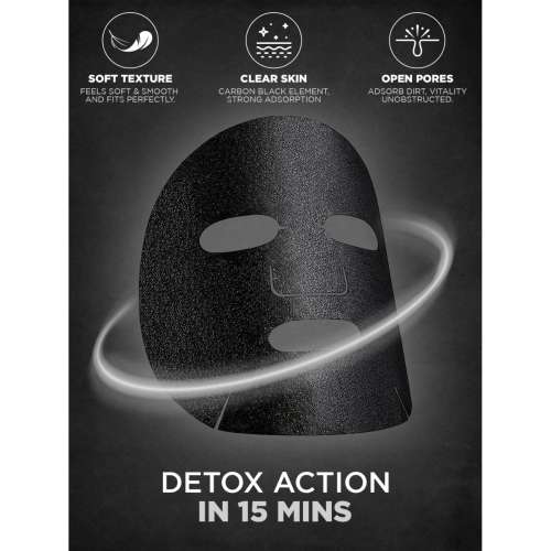 Mancode: Charcoal Face Sheet Mask - Pack of 3 (25ml each)