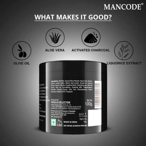 Mancode: Charcoal Scrub - 100gm