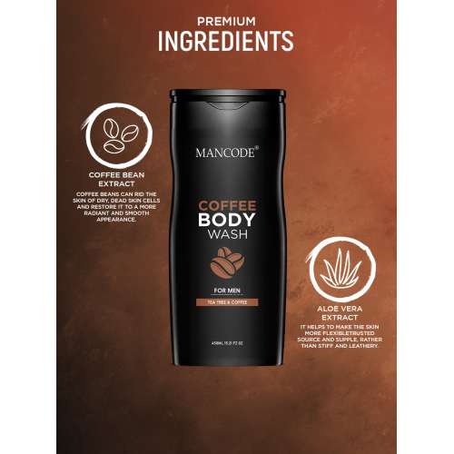 Mancode: Coffee Body Wash Shower Gel - 450ml
