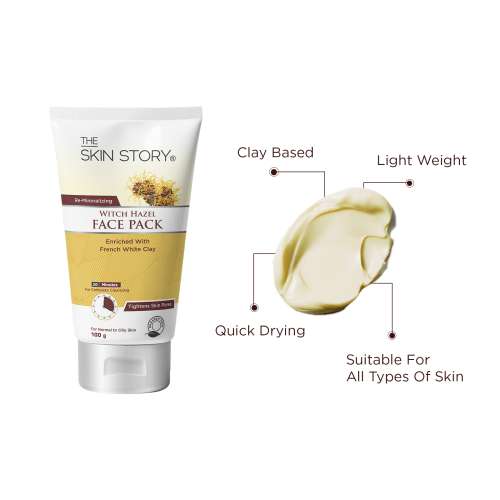 The Skin Story: Re- Mineralizing Witch Hazel Face Pack - 100 gm