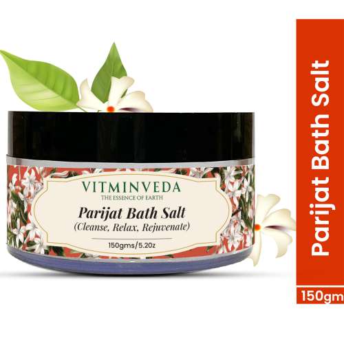 VITMINVEDA: Natural Parijat Bath Salt - 150 gm