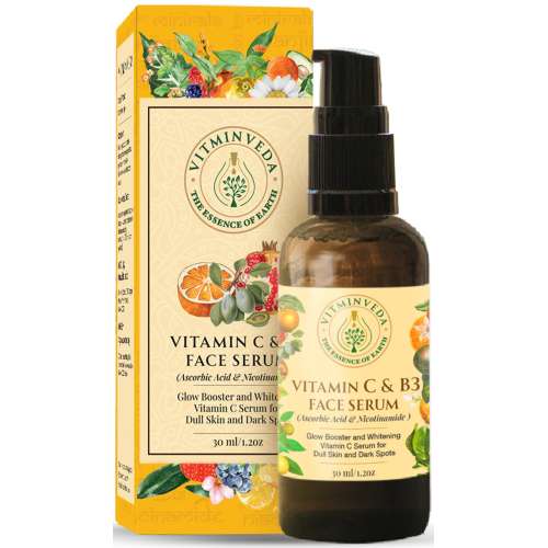 VITMINVEDA: Vitamin C & B3 Face Serum for Natural Glow - 30 ml