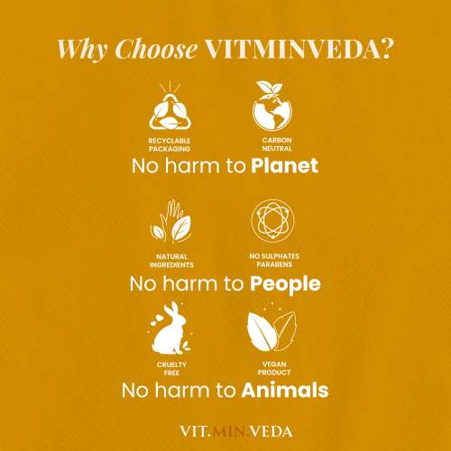 VITMINVEDA: Aloe Vera Neem & Turmeric Herbal Soap Bar - 125 gm