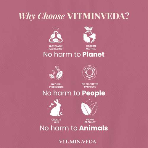 VITMINVEDA: Natural Rose Essence Herbal Soap Bar - 125 gm