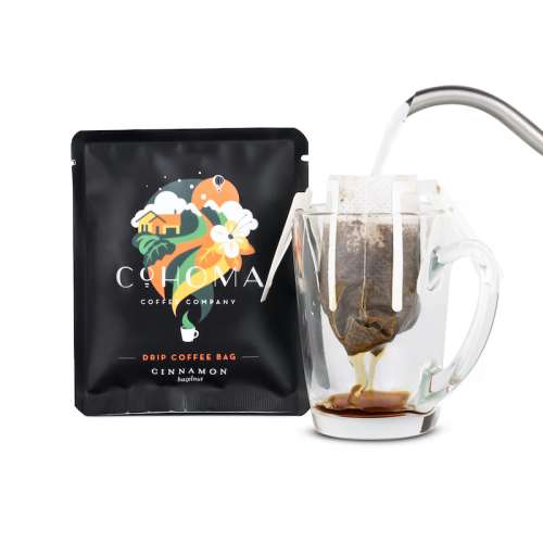 Cohoma Coffee: Natural Cinnamon Hazelnut - Coffee Bags - 10 Pack