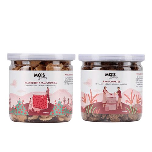 MOS Bakery: Raspberry Jam - 200g & Ragi Cookies - 200g Combo