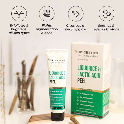 Dr. Sheth's: Liquorice & Lactic Acid Peel - 30gm