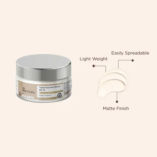 The Skin Story: Tinted Sunscreen Mousse SPF 30 - 40gm