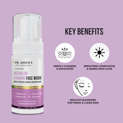 Dr. Sheth's: Mediglow Foaming Face Wash - 100ml