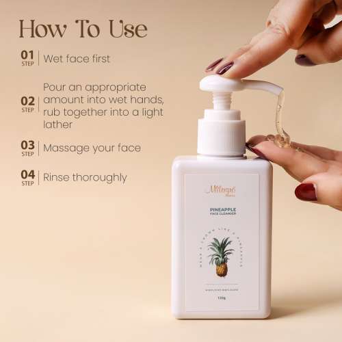 Milagro Beauty: Pineapple Face Cleanser - 120gm Milagro Beauty: Pineapple Face Cleanser - 120gm