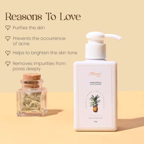 Milagro Beauty: Pineapple Face Cleanser - 120gm Milagro Beauty: Pineapple Face Cleanser - 120gm