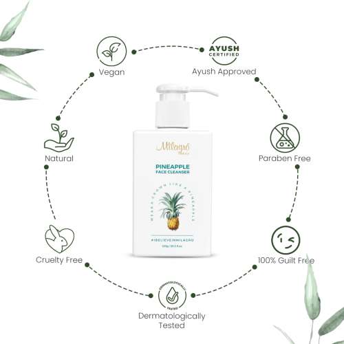 Milagro Beauty: Pineapple Face Cleanser - 120gm Milagro Beauty: Pineapple Face Cleanser - 120gm