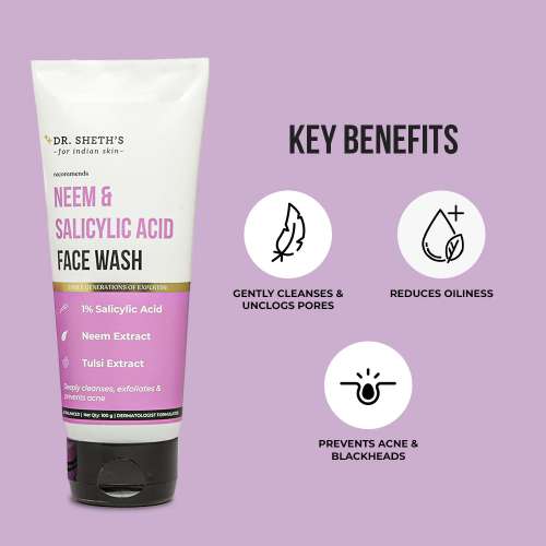 Dr. Sheth's: Neem & Salicylic Acid Face Wash - 100gm