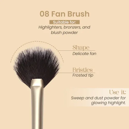 Milagro Beauty: Fan Brush 08