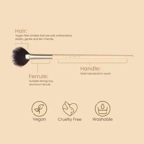 Milagro Beauty: Fan Brush 08