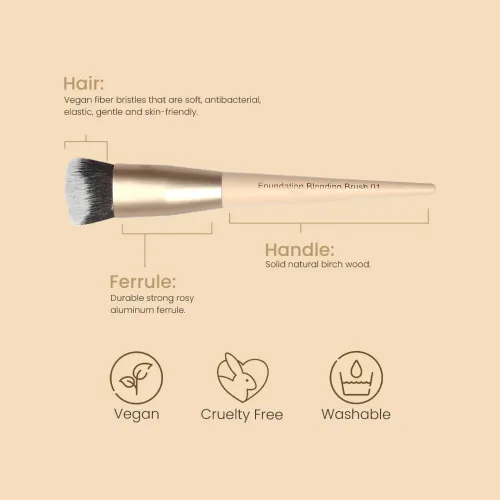 Milagro Beauty: Foundation Blending Brush 01