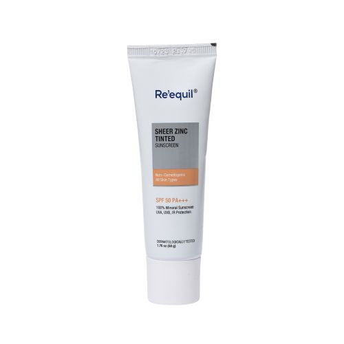 Reequil: Sheer Zinc Tinted Mineral Sunscreen SPF 50 PA+++ - 50gm