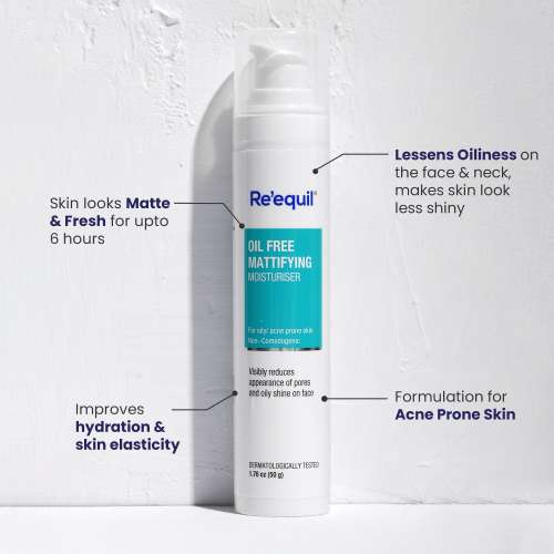 Reequil: Oil Free Mattifying Moisturiser - 50gm