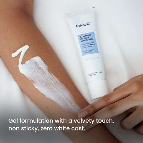 Reequil: Ultra Matte Dry Touch Sunscreen Gel SPF 50 PA++++ - 50gm