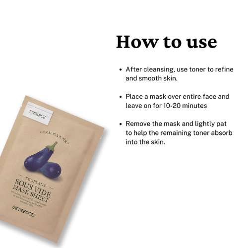 Skinfood: Egg plant sous vide mask sheet - 18ml