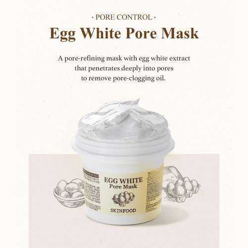 Skinfood: Egg White Pore Mask - 125ml Skinfood: Egg White Pore Mask - 125ml