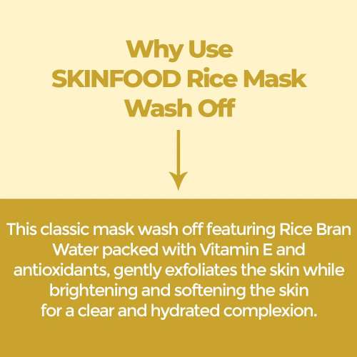 Skinfood: Rice Daily Brightening Mask Wash Off - 210ml