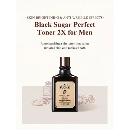 Skinfood: Black Sugar Perfect Toner 2X For Men - 180ml