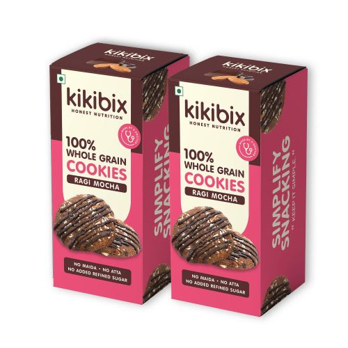Kikibix: Ragi Mocha Cookies- 260 gm (Pack of 2)