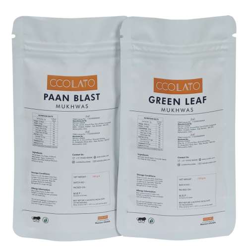 CCOLATO: Green Leaf Mukhwas & Paan Blast - 100gm each