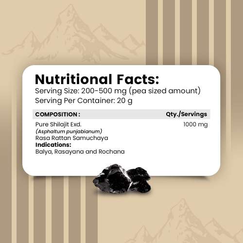 Nirvasa: Pure Shilajit Resin - 20gm