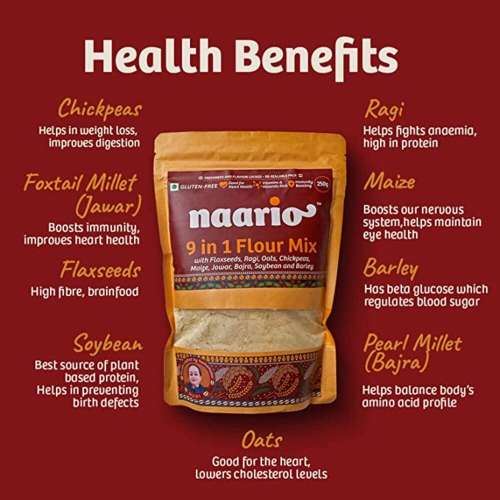 Naario: 9-in-1 Flour Mix - 250 gm