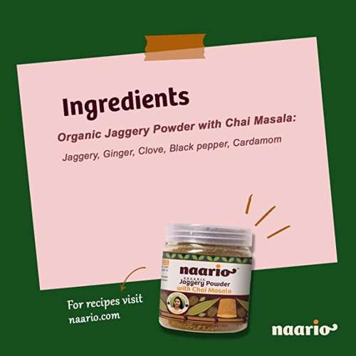 Naario: Jaggery Powder with Chai Masala - 200 gm