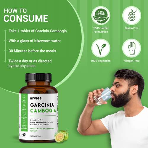 Nirvasa: Garcinia Cambogia - 60 Tablets