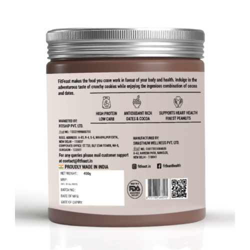 FitFeast: Cookie Fudge Peanut Butter - 400gm