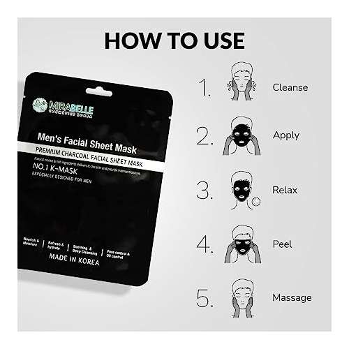 Mirabelle: Men's Facial Sheet Mask - 25ml