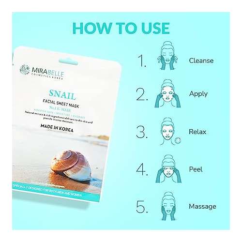 Mirabelle: Snail Facial Sheet Mask - 25ml