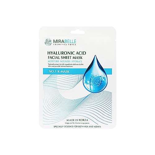 Mirabelle: Hyaluronic Acid Facial Sheet Mask - 25ml