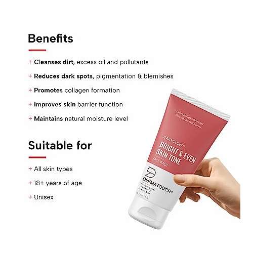 Dermatouch: Dailyglow Bright & Even Skin Tone Face Wash - 150gm