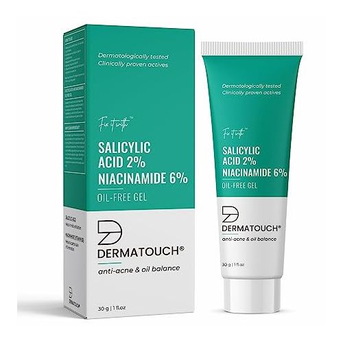 Dermatouch: Salicylic Acid 2% Niacinamide 6% Anti-Acne Oil Free Gel - 30gm