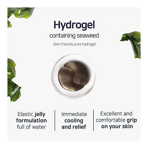 Petitfee: Black Pearl & Gold Hydrogel Eye Patch - Pack Of 60 Pieces