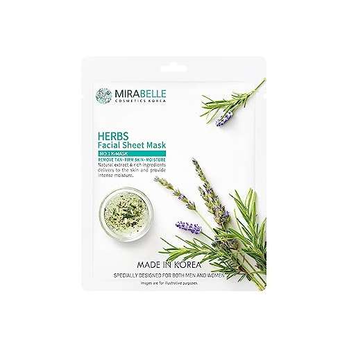 Mirabelle: Herbs Facial Sheet Mask - 25ml