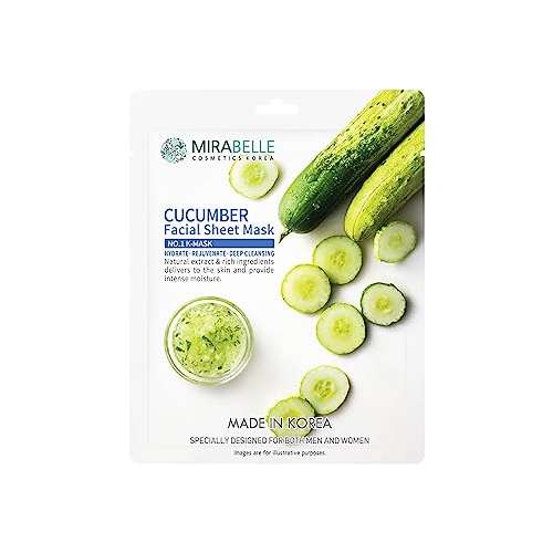 Mirabelle: Cucumber Facial Sheet Mask - 25ml