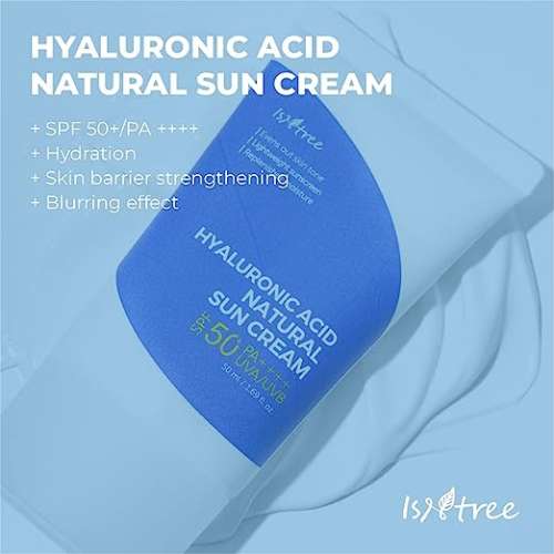 Isntree: Hyaluronic Acid Natural Sun Cream SPF 50+ PA++++ - 50ml