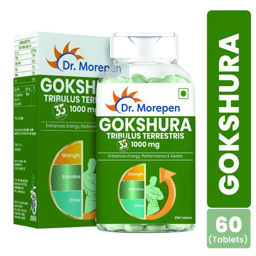 Dr. Morepen: Gokshura Tablets For Men's Wellness - Boost Stamina - 60 Tablets