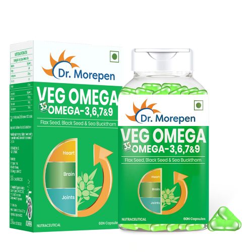Dr. Morepen: Omega 3 6 7 9 Vegetarian Capsules 500mg - 60 Tablets