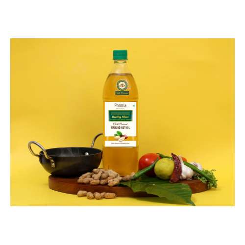 Healthy Fibres: Cold Pressed Groundnut Oil - 1L