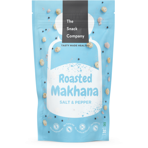 The Snack Company: Salt and Pepper Makhana 20gm